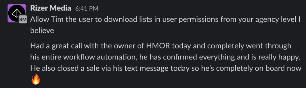 Client feedback from Rizer Media